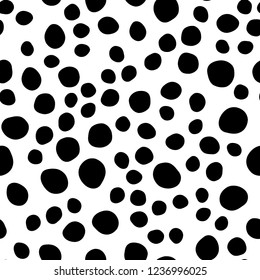 Dark Purple vector seamless background with bubbles. Abstract illustration with colored bubbles in nature style. Pattern for trendy fabric, wallpapers.