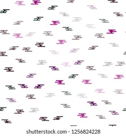 Dark Purple vector seamless background with straight lines. Shining colored illustration with narrow lines. The pattern can be used for websites.