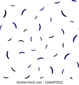 Dark Purple vector seamless background with curved lines. Colorful geometric sample with gradient lines.  A new texture for your  ad, booklets, leaflets.