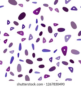 Dark Purple vector seamless background with triangles, circles. Beautiful illustration with circles, triangles in nature style. Smart design for your business advert.
