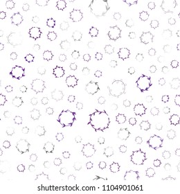 Dark Purple vector seamless cover with spots. Blurred bubbles on abstract background with colorful gradient. Pattern can be used for beautiful websites.