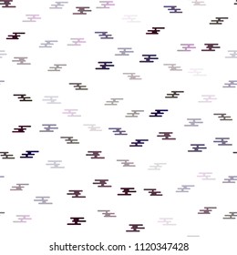Dark Purple vector seamless cover with long lines. Shining colored illustration with narrow lines. Smart design for your business advert.