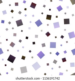 Dark Purple vector seamless cover in polygonal style. Beautiful illustration with rectangles and squares. Pattern for commercials.