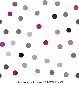 Dark Purple vector seamless cover with spots. Blurred decorative design in abstract style with bubbles. The pattern can be used for aqua ad, booklets.