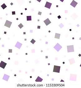 Dark Purple vector seamless cover in polygonal style. Glitter abstract illustration with rectangular shapes. Modern template for your landing page.