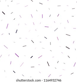 Dark Purple vector seamless cover with long lines. Shining colored illustration with narrow lines. The template can be used as a background.