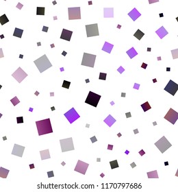 Dark Purple vector seamless cover in polygonal style. Illustration with set of colorful rectangles. Smart design for your business advert.