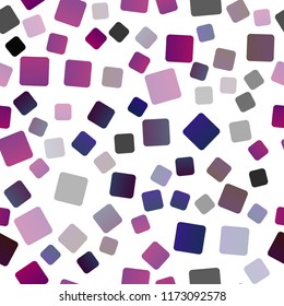 Dark Purple vector seamless cover in polygonal style. Glitter abstract illustration with rectangular shapes. Best design for your ad, poster, banner.