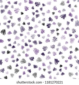 Dark Purple vector seamless cover with stright stripes. Decorative shining illustration with lines on abstract template. The pattern for ad, booklets, leaflets.