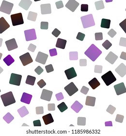 Dark Purple vector seamless cover in polygonal style. Rectangles on abstract background with colorful gradient. Smart design for your business advert.