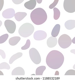 Dark Purple vector seamless cover with circles. Glitter abstract illustration with blurred drops of rain. Trendy design for wallpaper, fabric makers.