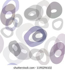 Dark Purple vector seamless cover with circles. Colorful illustration with blurred circles in nature style. Pattern for trendy fabric, wallpapers.