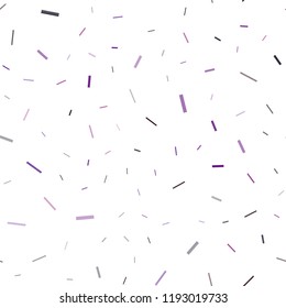 Dark Purple vector seamless cover with long lines. Modern geometrical abstract illustration with staves. The pattern can be used as ads, poster, banner for commercial.