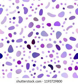 Dark Purple vector seamless cover with circles. Colorful illustration with blurred circles in nature style. Trendy design for wallpaper, fabric makers.