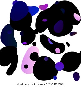 Dark Purple vector seamless cover with circles. Colorful illustration with blurred circles in nature style. Pattern for design of fabric, wallpapers.