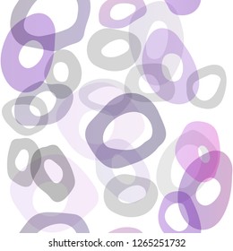 Dark Purple vector seamless cover with circles. Modern abstract illustration with colorful water drops. Trendy design for wallpaper, fabric makers.