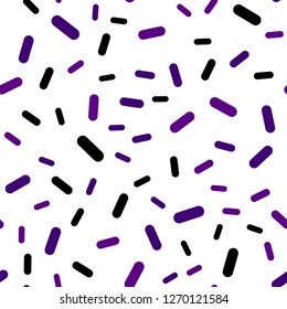 Dark Purple vector seamless cover with stright stripes. Blurred decorative design in simple style with lines. Pattern for ads, posters, banners.