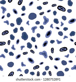 Dark Purple vector seamless cover with spots. Beautiful colored illustration with blurred circles in nature style. Pattern for design of window blinds, curtains.