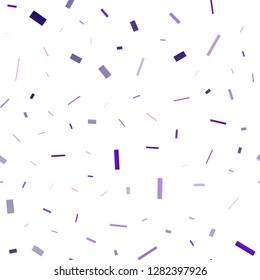 Dark Purple vector seamless cover in polygonal style. Illustration with set of colorful rectangles. Best design for your ad, poster, banner.