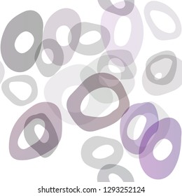 Dark Purple vector seamless cover with circles. Glitter abstract illustration with blurred drops of rain. Trendy design for wallpaper, fabric makers.