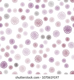 Dark Purple vector seamless doodle blurred background. Decorative illustration with doodles on abstract template. Doodle design can be used for your web site.