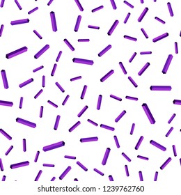 Dark Purple vector seamless, isometric cover with stright stripes. Modern geometrical abstract illustration with Lines. Design for wallpaper, fabric makers.