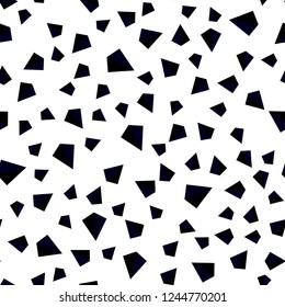 Dark Purple vector seamless, isometric pattern with polygonal style. Illustration with set of colorful triangles. Pattern for trendy fabric, wallpapers.