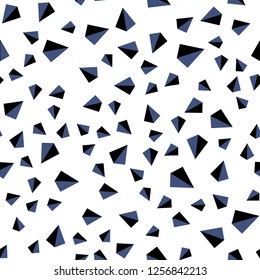 Dark Purple vector seamless, isometric cover with polygonal style. Triangles on abstract background with colorful gradient. Design for textile, fabric, wallpapers.