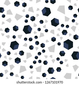 Dark Purple vector seamless, isometric texture with poly style with cubes. Lines, rhombus with colorful gradient. Texture for window blinds, curtains.