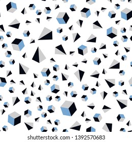 Dark Purple vector seamless, isometric backdrop with lines, rhombus. Abstract illustration with colorful lines, cubes. Design for wallpaper, fabric makers.