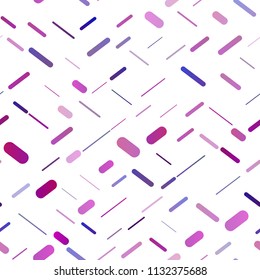 Dark Purple vector seamless layout with flat lines. Blurred decorative design in simple style with lines. The pattern can be used as ads, poster, banner for commercial.