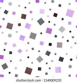 Dark Purple vector seamless layout with lines, rectangles. Abstract gradient illustration with rectangles. Pattern for busines ad, booklets, leaflets