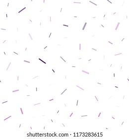 Dark Purple vector seamless layout with flat lines. Decorative shining illustration with lines on abstract template. The pattern can be used for busines ad, booklets, leaflets