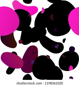 Dark Purple vector seamless layout with circle spots. Blurred bubbles on abstract backdrop with colorful gradient. Pattern for design of window blinds, curtains.