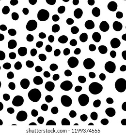 Dark Purple vector seamless layout with circle spots. Modern abstract illustration with colorful water drops. Pattern for design of window blinds, curtains.