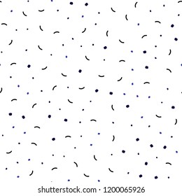 Dark Purple vector seamless layout with circles, lines. Glitter abstract illustration with connection of triangle structure. Template for business cards, websites.