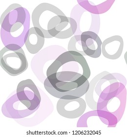 Dark Purple vector seamless layout with circle spots. Colorful illustration with blurred circles in nature style. Pattern for design of window blinds, curtains.