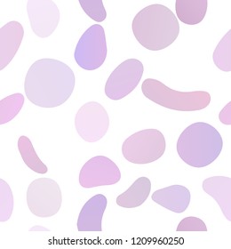 Dark Purple vector seamless layout with circle spots. Blurred bubbles on abstract backdrop with colorful gradient. Template for business cards, websites.