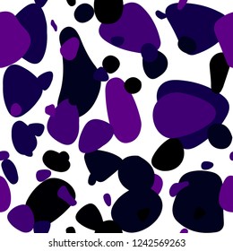 Dark Purple vector seamless layout with circle shapes. Beautiful colored illustration with blurred circles in nature style. Design for wallpaper, fabric makers.