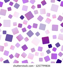 Dark Purple vector seamless layout with lines, rectangles. Rectangles on abstract background with colorful gradient. Pattern can be used for websites.