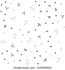 Dark Purple vector seamless natural pattern with leaves. Modern geometrical abstract illustration with leaves. Pattern for trendy fabric, wallpapers.
