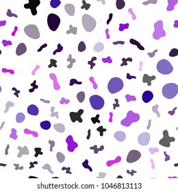 Dark Purple vector seamless pattern with bent ribbons. A completely new color illustration in marble style. Seamless design for your ads, poster, banner.