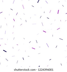 Dark Purple vector seamless pattern with narrow lines. Shining colored illustration with narrow lines. The pattern can be used for websites.
