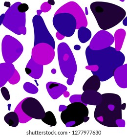 Dark Purple vector seamless pattern with spheres. Blurred bubbles on abstract background with colorful gradient. Design for wallpaper, fabric makers.