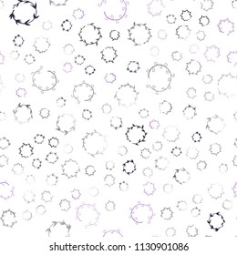 Dark Purple vector seamless template with circles. Abstract illustration with colored bubbles in nature style. Beautiful design for your business advert.