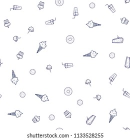 Dark Purple vector seamless template with organic meal. Beautiful colored illustration with food in doodle style. Doodle design for your business advert of cafes.
