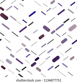 Dark Purple vector seamless template with repeated sticks. Blurred decorative design in simple style with lines. Smart design for your business advert.