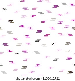 Dark Purple vector seamless template with repeated sticks. Decorative shining illustration with lines on abstract template. The pattern can be used for busines ad, booklets, leaflets