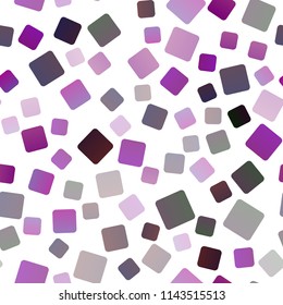 Dark Purple vector seamless template with crystals, rectangles. Beautiful illustration with rectangles and squares. Pattern can be used for websites.