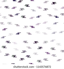 Dark Purple vector seamless template with repeated sticks. Glitter abstract illustration with colored sticks. Best design for your ad, poster, banner.